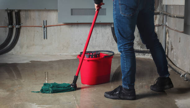 Water damage restoration process in Forsyth, IL